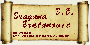 Dragana Bratanović vizit kartica